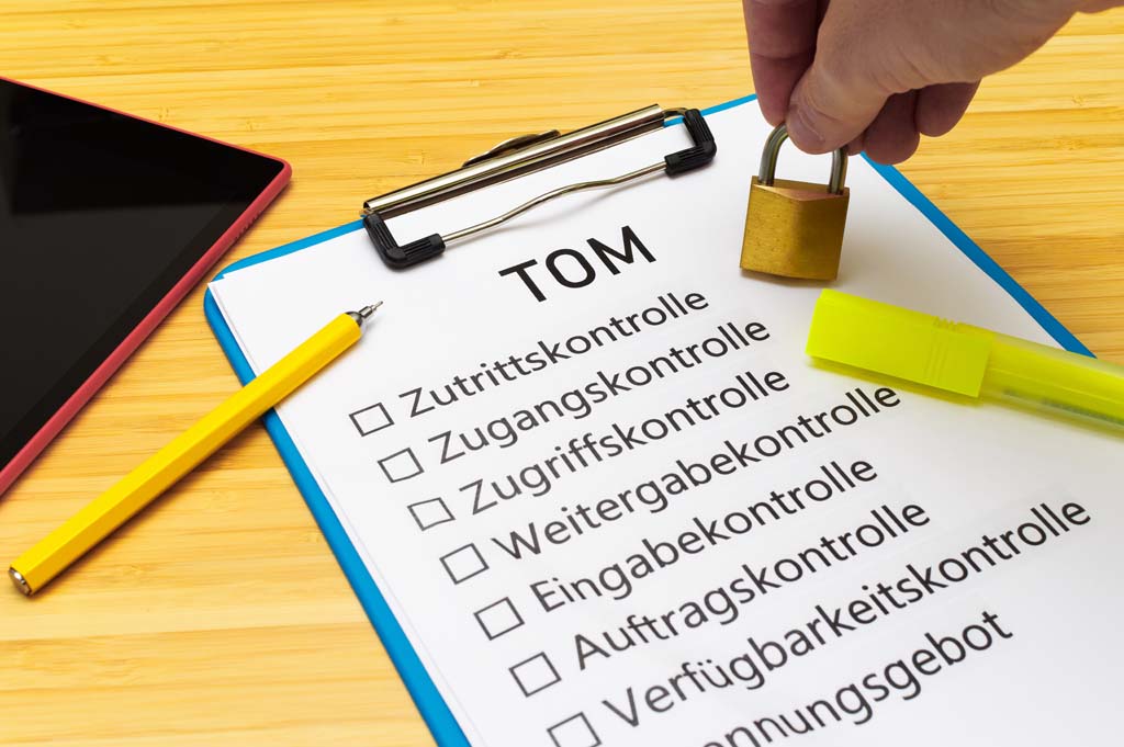 Datenschutz Liste TOM